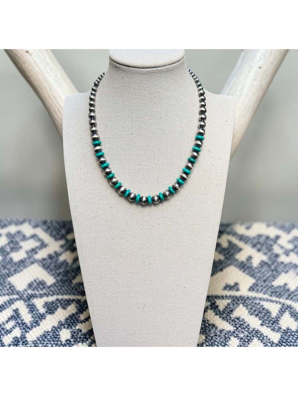 15" + 2.5" Turquoise Disk Choker